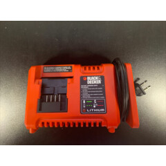 Black and Decker L2AFC 20 Volt Lithium Ion Charger Genuine - Tested Works
