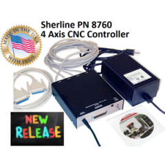 Sherline 8760 4 Axis CNC controller + Linux OS and Linux CNC software.