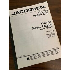 Kubota Diesel Engine Parts Manual D600B D600-B Turfcat C417D Tri-King Jacobsen