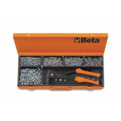 Beta Tools 1741B/C5 Nieten Zange Mit 700pc Aluminium Nieten Sortiment
