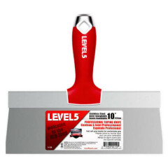 LEVEL5 #5-136 Taping Knife Stainless Steel 10" | Free Shipping | NIB