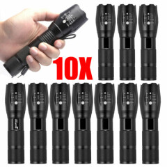 Tactical LED Flashlight 18650 Police Military Grade Torch Ultra Bright Light Lot
