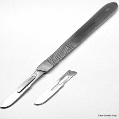 Scalpel Handle Nr 3, 10 Scalpel Blades No. 10, Holder Scalpel Blades Knife 