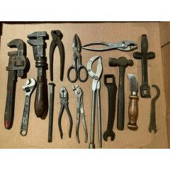 Lot of 15 Assorted Vintage Miscellaneous Daily Use Hand Tools. See all Photos. 