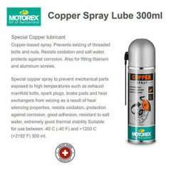 MOTOREX Copper Spray Lubricant 300ml - Made in Switzerland - Authorized Dealer