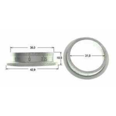 28010 GG-Tools Scales Ring Adjustment Wheel Silver Plated 