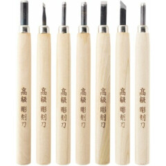 Japanese tes Chisels names Oire 7pcs Set sk-5 Steel w/Sharpeing stone 