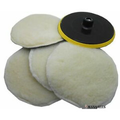7" POLISHER/BUFFER SOFT WOOL BONNET & PAD with HOOK & LOOP for POLISHING/BUFFING