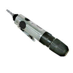 Straight Air Drill 10mm Keyless Chuck Mechanics Air Tools Lightweight & Compact