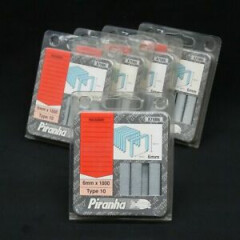Piranha x71006 type 10 staples 6mm rocagraf roc 22, 25, roc 310 (5) packets 