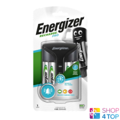 Energizer Battery Recharge Pro Charger For AAA Aa & 4 Aa Batteries 2000mAh New