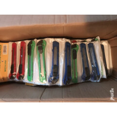 LOT OF 100ct BOX CUTTERS UTILITY KNIFE Wholesale 