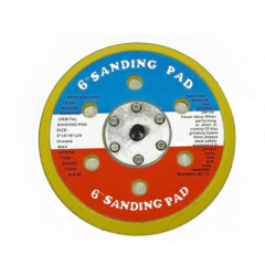 New 6" Hook and Loop SANDING PAD Fits DA SANDER PALM D/A with 5/16"24 Threads US