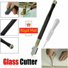 Glass Cutter Oil Lubricated Cutters Professional With Grip Carbide Precision Uk