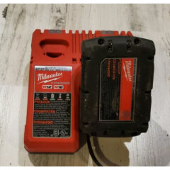 MILWAUKEE M18 18-Volt Lithium-Ion Battery Pack And Charger Free Shipping 