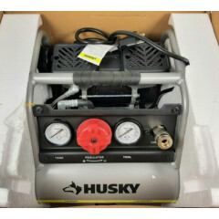Husky 1 Gal. Portable Electric-Powered Silent Air Compressor Open Box
