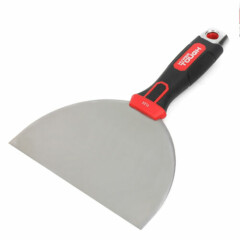 Hyper Tough 6-INCH FLEX PUTTY KNIFE Flexible Blade, Soft Grip, Hammer End TOOL