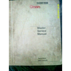 Shop Used Onan Generators and Controls Master Service Manual Binder 1977-1982