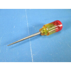 Vintage SEARS 4in. Awl w/ Amber Plastic Handle **Free Shipping** COOL LQQK