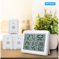 LCD Thermometer Indoor Digital Hygrometer Temperature Humidity Meter Alarm Clock