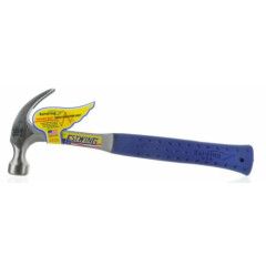 Estwing Hammer 16 oz Curved Claw with Smooth Face & Shock Reduction Grip