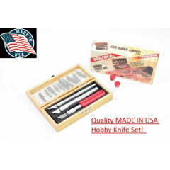 PROEDGE Made in USA Hobby Knife Set 16 piece Razor Blade for Hobby Model Car Kit