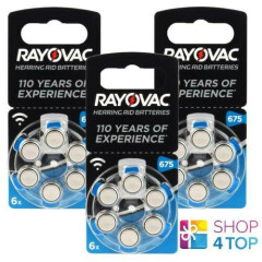 Rayovac Acoustic Special Size 675 Mf PR4 Hearing 1.45V Zinc Air New