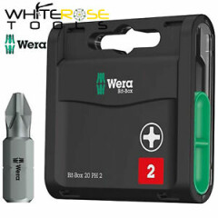 Wera Phillips Screwdriver Bits 20 Pack PH2 x 25mm Extra Hard Bit Box Driver Bit