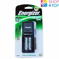 Energizer Battery Recharge Mini Charger AAA AA & 2 2000mah NEW 