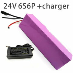 With charger 21Ah 6S6P 24V battery e-bike electric bicycle Li-ion customizable