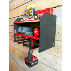 Milwaukee Red Shelf Cordless Percussion Drill Impact Driver Tool Box Storage 