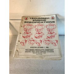 Tecumseh 1983 Small Engine Specification Catalog Manual 692531 