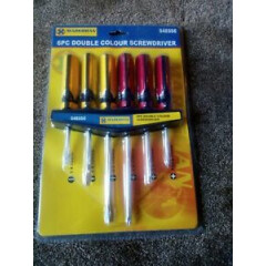 6 piece double colour screwdriver set