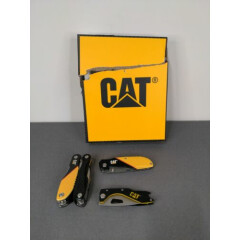 CAT 3 Piece 13-in-1 Multi-Tool and Pocket Knives Gift Box Set, Box Damage