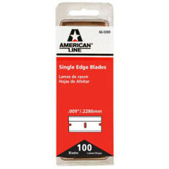 Single Edge razor blades .009 aluminum back (100 pack) American Line 