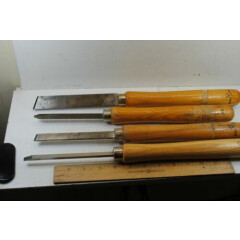 4 Buck Brothers Wood Lathe Chisels
