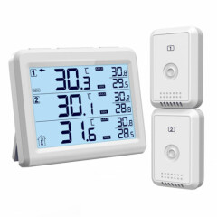 LCD Digital Refrigerator Thermometer Kitchen Wireless Fridge_Freezer Temperature