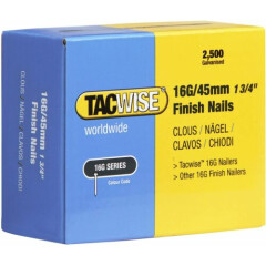 2500 Tacwise 45mm 16 Gauge Straight Finish Nails Brads 45mm galvanised