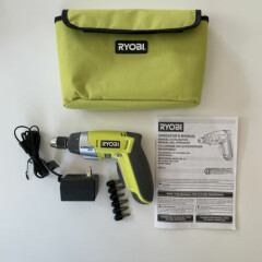 Ryobi HP41L Lithium 4V Screwdriver With Bits, Battery, Charger & Bag