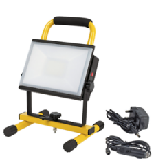 LAP WHITE LED 2 SETTING RECHARGEABLE SITE WORKLIGHT 20W 7.4V IP65