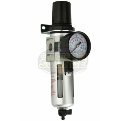 3/8" Air Compressor Regulator & Filter In Line Combo w/ Gauge Compressed Air New