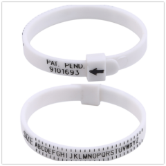 Indo United States Flexible Round Ring Ruler Shatter Resistant White Adjustable
