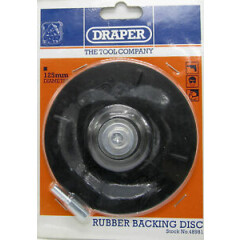 Draper 125mm Rubber Backing Disc