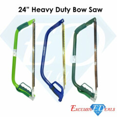 24" Heavy Duty Steel Bow Saw / Wood / Trees Blade/ DIY Durable High Quality