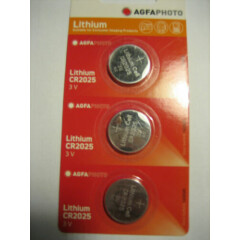 CR2025 3.0 V Original AGFA PHOTO Battery Lithium Photo Batteries Button Cell