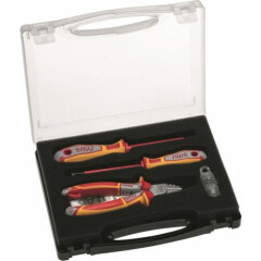 NWS 833-3 Toolbox VDE, 5-tlg, Side Cutters+Screwdriver+E-Detector