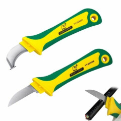Cable stripper Manual Electrician hooks Fixed Blades Knife Garden Hand Tool 