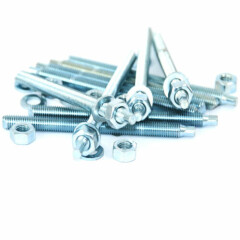 10 Anchor Rods M10 x 130mm, threaded rods + nut + washer for Composite Mortar 