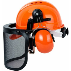 TODOCOPE Chainsaw Safety Helmet with Face Shield and Ear Muffs,Chainsaw Helmet,S