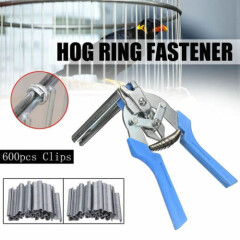 Type M Nail Ring Plier Kit Poultry Bird Cage Fasten Hog Wire Clamp Staples Tools